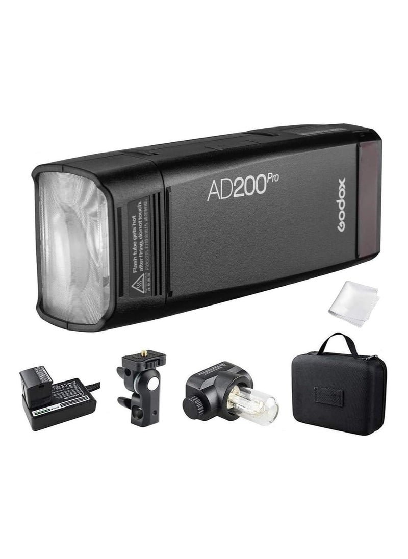 Godox - Godox AD200Pro II TTL Pocket Flash – Wireless Portable Godox Flash for Canon Nikon Sony Fuji Olympus – High Speed Camera Flash Light for Photography with Godox Trigger and Godox V1 Support - Image 1