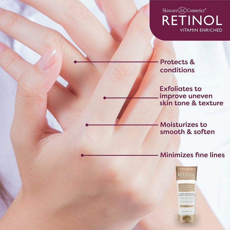 Retinol LIVAURA Anti-Aging Hand Cream â€“ The Original Brand For Younger Looking Hands â€“Rich, Hand Cream Conditions & Protects Skin, Nails & Cuticles â€“ Vitamin A Minimizes Ageâ€™s Effect on Skin - Image 5