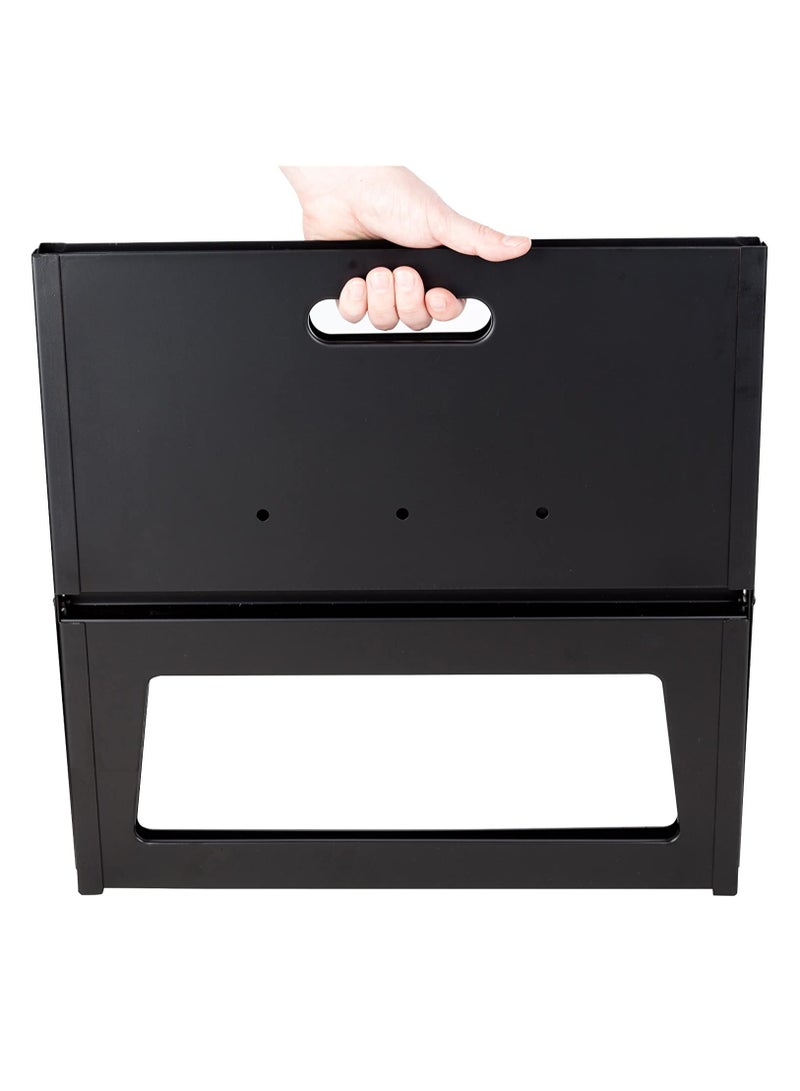 إسكدنيا شواية فحم محمولة، موفرة للمساحة وقابلة للطي، شواية باربكيو كبيرة السطح والسعة للتخييم والسفر والحديقة والأنشطة الخارجية - Image 2