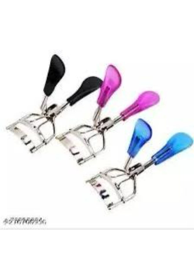 أداة تجعيد الرموش المحمولة والمريحة والعملية، مشبك رموش احترافي من الفولاذ المقاوم للصدأ للنساء والفتيات، لون أرجواني ELCP8 - Image 2