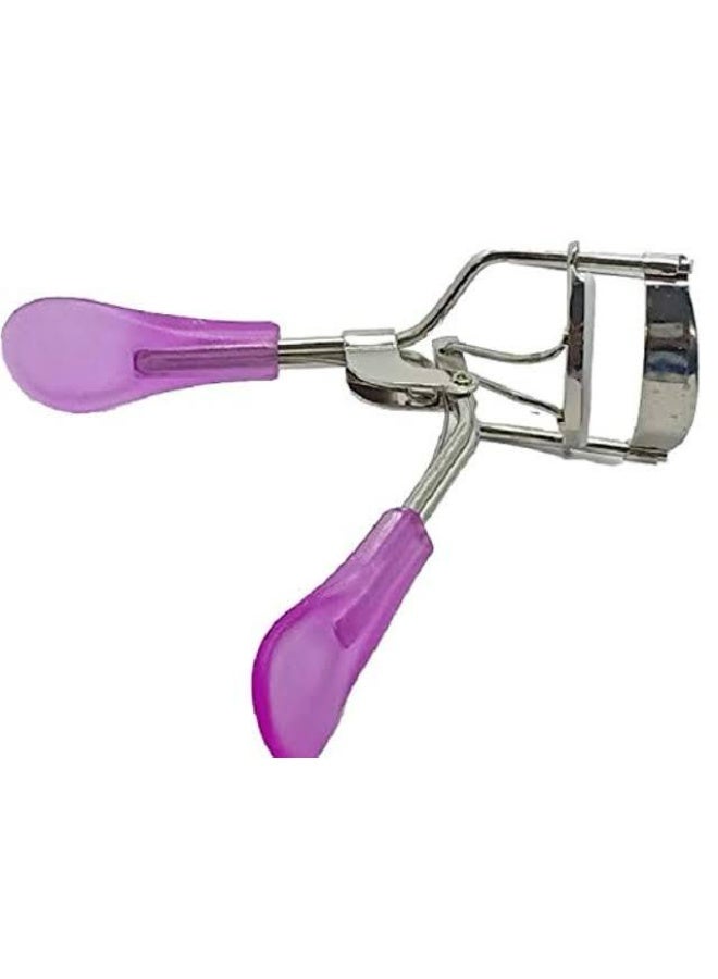 أداة تجعيد الرموش المحمولة والمريحة والعملية، مشبك رموش احترافي من الفولاذ المقاوم للصدأ للنساء والفتيات، لون أرجواني ELCP8 - Image 1