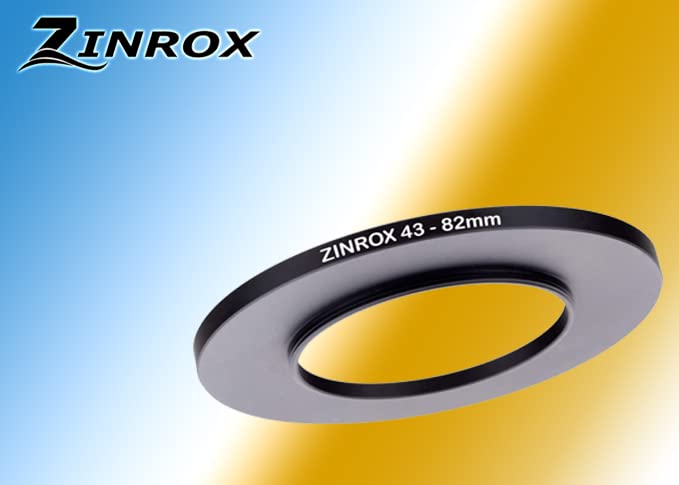ZINROX® 43-82mm Step Up Lens Filter Adapter Ring, Set of 1 Piece - Size : 43mm to 82mm Stepping Ring - Image 2