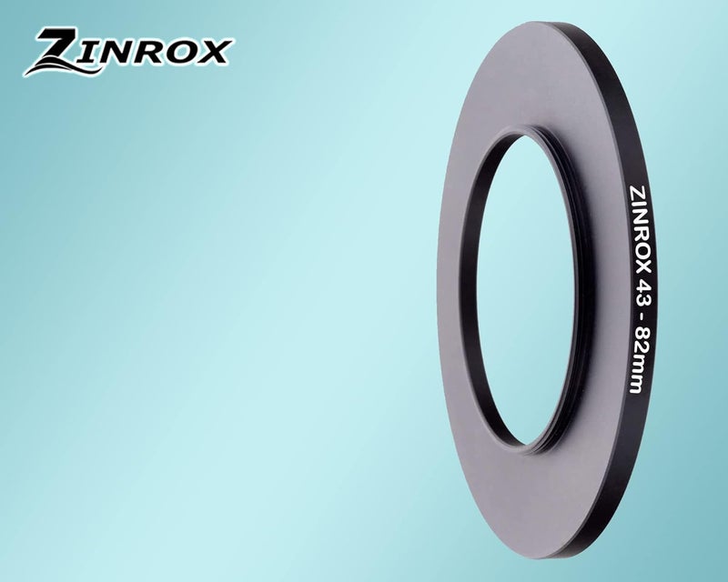 ZINROX® 43-82mm Step Up Lens Filter Adapter Ring, Set of 1 Piece - Size : 43mm to 82mm Stepping Ring - Image 3