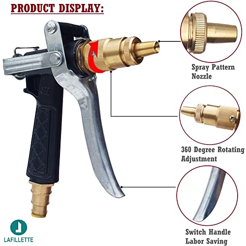 LAFILLETTE Classic Metal High Pressure Water Sprayer Wash Spray -Car,Garden,Home Cleaning,Bike, Plants. - Image 4