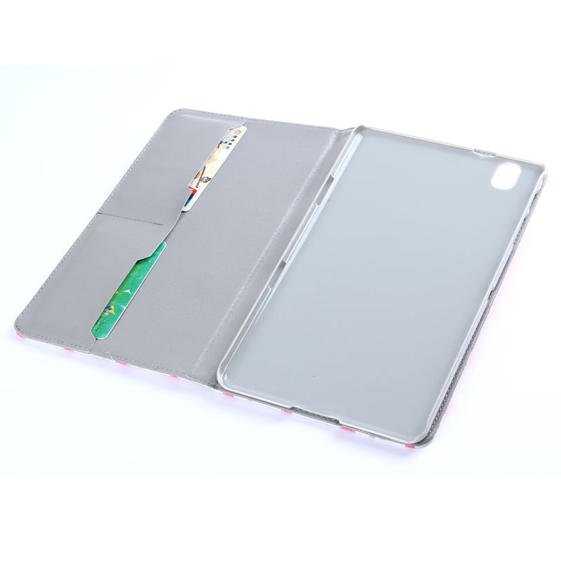 إنكاي جراب جلدي واقي بنقشة زهور مع حامل وفتحات للبطاقات لجهاز Galaxy Tab 3 Pro 8.4 / T320 - Image 4