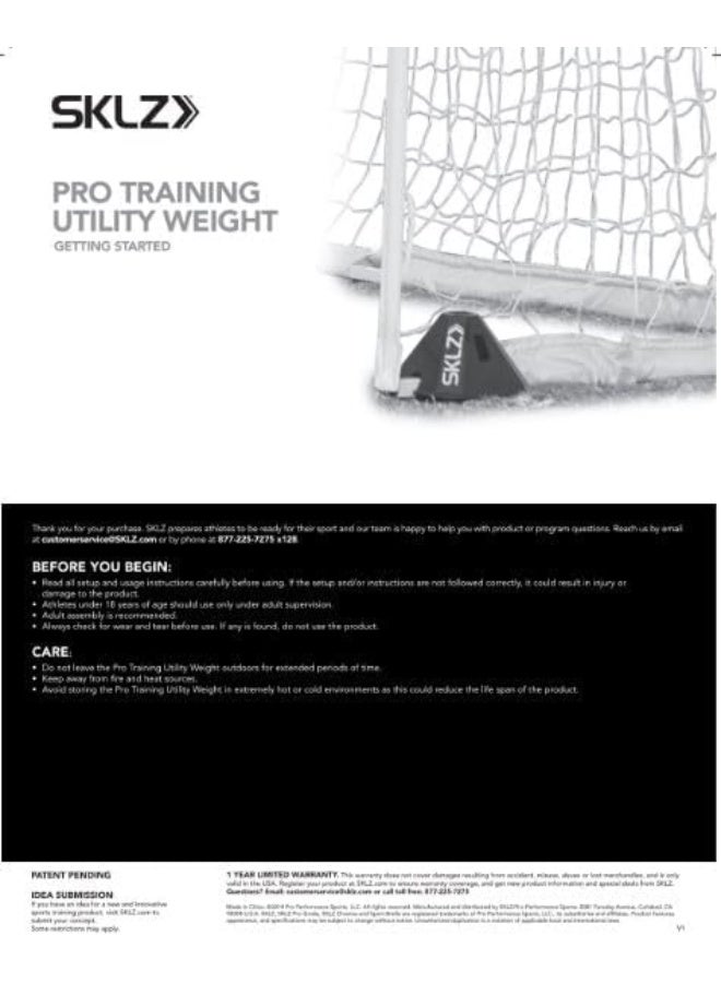 SKLZ Pro Training Utility Weight for Agility Poles, Arc, and Soccer Goals - Image 4