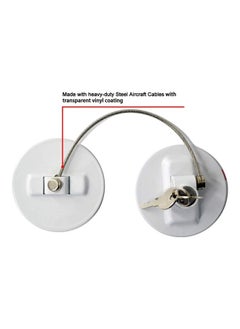 Y&D Refrigerator Door Lock With 2 Keys White  - Image 5