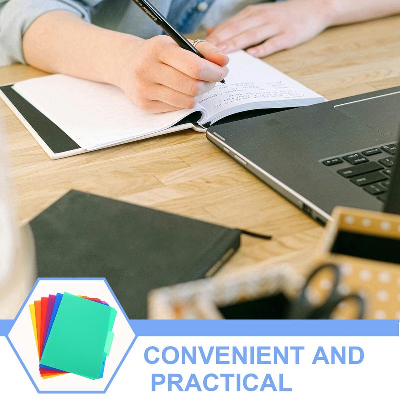 Plastic File Folders Set of 6 for Office Document Organization and Protection - Image 4