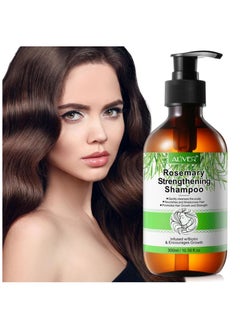 ALIVER Rosemary Strengthening Shampoo Infused with Biotin, Gently Cleanses Scalp and Helps Hair Growth and Strengthen Weak and Brittle Hair, 300ml  - Image 3