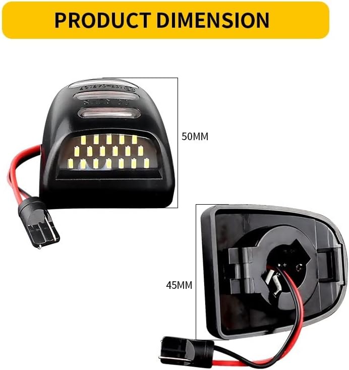 QASULER License Plate Light Assembly for Chevrolet - Image 2