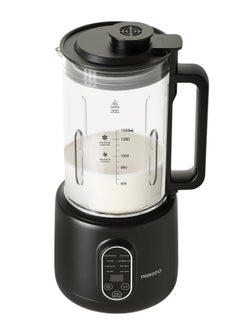 Nut Milk Maker 1.5L with Dual-Mode Blending Hot and Cold 400W / Advanced Thermal Jar / Make Soup / Baby Food / Blend Fruit / Auto-Clean / Fruit Blender / Keep Warm / High and Low Temperatures - Black