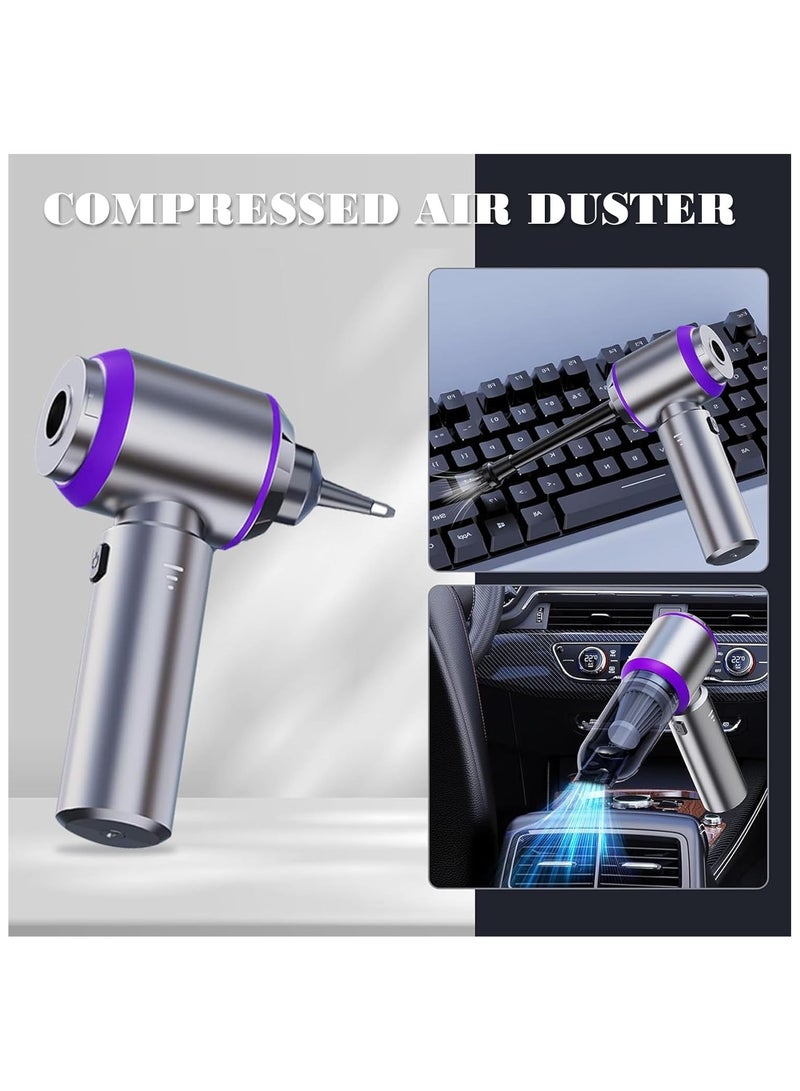 Handheld Car Vacuum Cleaner Cordless，19000PA High Power Car Vacuum Cleaner and Air Duster, 3-in-1 Portable Mini Car Vacuum Cleaner, 120W High Power Hand Held Vacuum for Car, Home, Office, Pet - Image 5