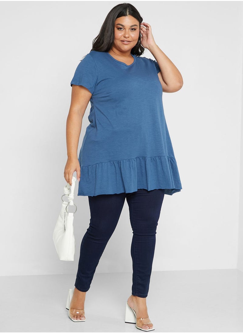 Avenue Tiered Crew Neck Tunic  - Image 4