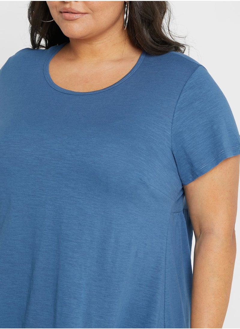 Avenue Tiered Crew Neck Tunic  - Image 3