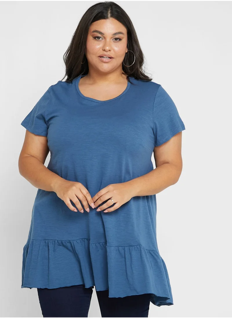 Avenue Tiered Crew Neck Tunic