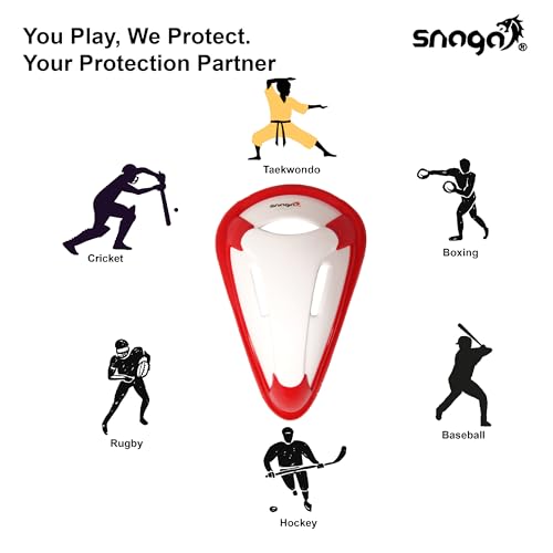 Snaga Abdominal Guard for Men, Cricket, Boxing, Hockey, Taekwondo, Baseball & All Sports, High Protection Lightweight Support & Comfort Gear (Color May Vary) (PRO Shock) - Image 5