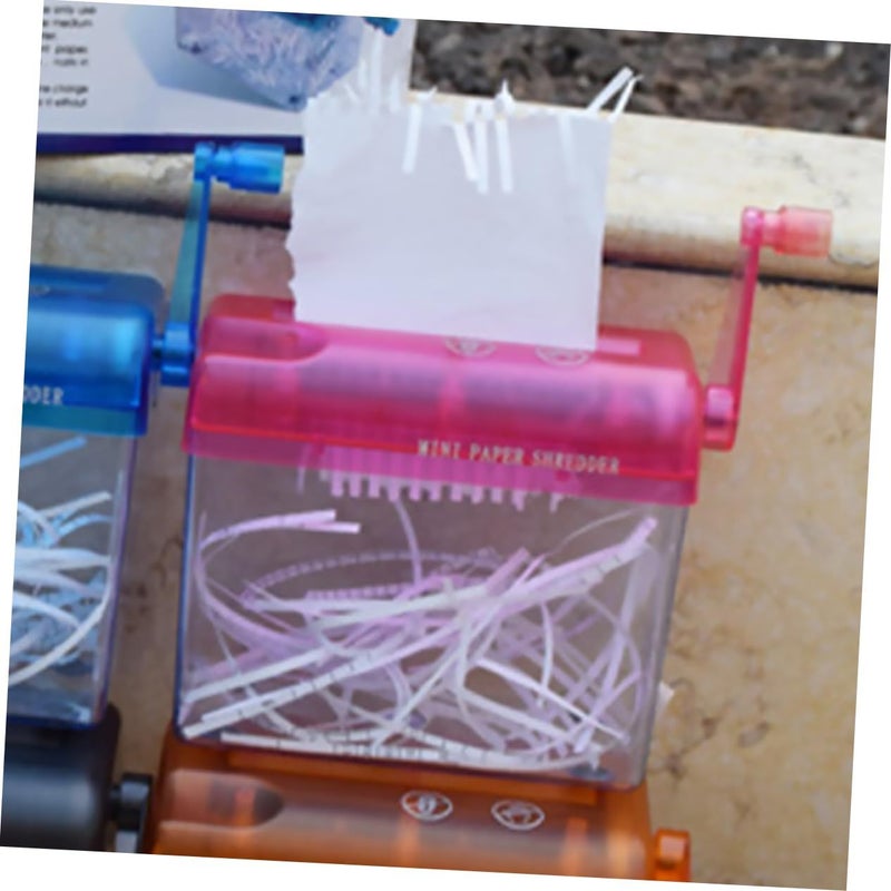 Garneck Manual Desktop Paper Shredder Plastic Metal Compact - Image 3