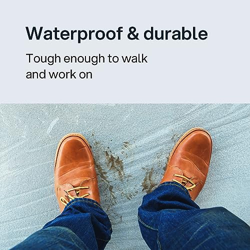 Kenley Carpet Protection Film - Self Adhesive Plastic Carpet Protector Film - Heavy Duty Shield Covering for Stairs Floor Runner Surface - Puncture & Water Resistant Sticky Protection Roll (24"x200') - Image 5