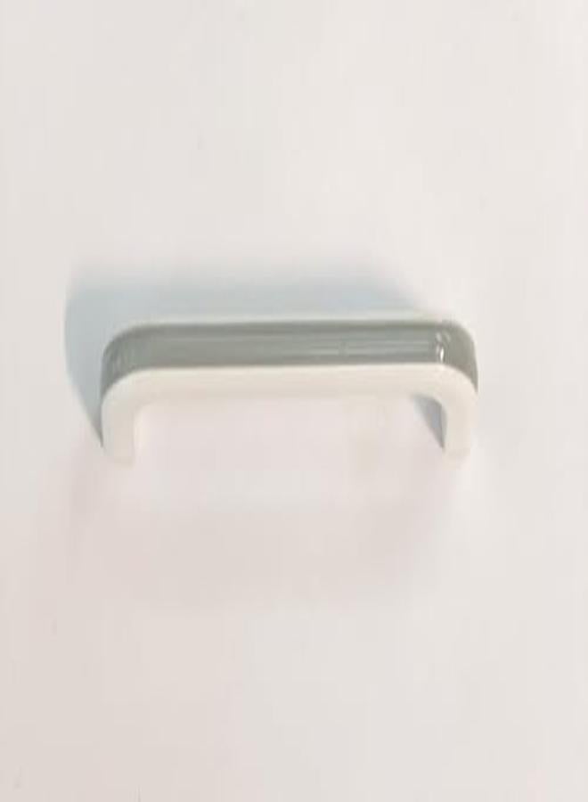 مقبض خزانة مطبخ بمقبض سحاب لون ابيض في صناعة يدوية اسبانه مقاس 96ملي 9.6سم ارتفاع المقبض 2سم - Image 1