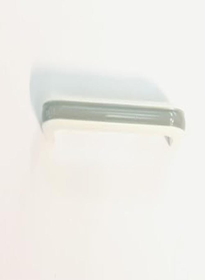 مقبض خزانة مطبخ بمقبض سحاب لون ابيض في صناعة يدوية اسبانه مقاس 96ملي 9.6سم ارتفاع المقبض 2سم - Image 2