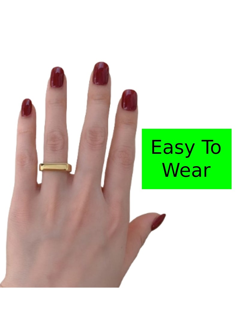 Soko Mesh 18k Gold Ring - Exquisite Women's Jewelry, Wedding Band, Luxury Fashion Accessory, Handcrafted Gold Ring, Timeless and Elegant Design, Perfect Gift for Her, Fine Jewelry Collection  - Image 2