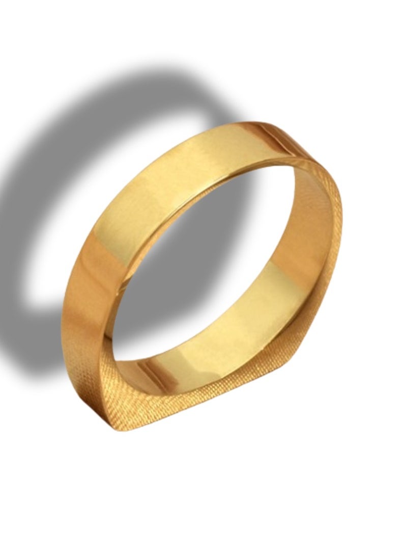 Soko Mesh 18k Gold Ring - Exquisite Women's Jewelry, Wedding Band, Luxury Fashion Accessory, Handcrafted Gold Ring, Timeless and Elegant Design, Perfect Gift for Her, Fine Jewelry Collection  - Image 5