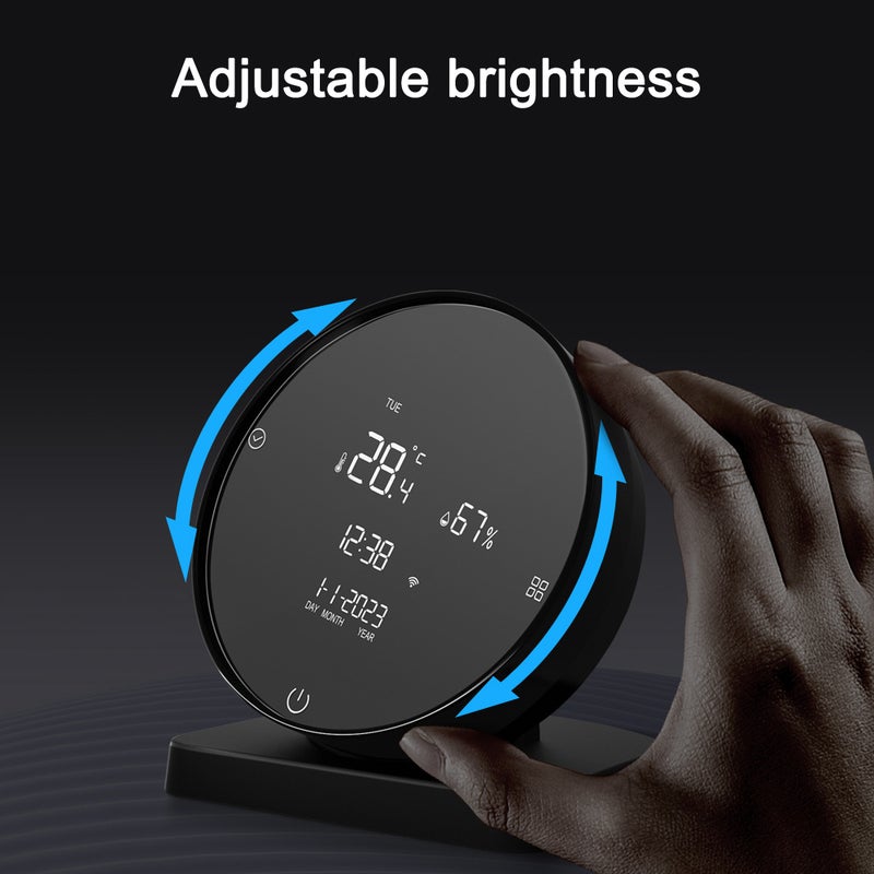 Tuya WIFI USB Rechargeable Temperature and Humidity Detector Household Office Baby's Room Hygrothermograph LCD Display IR Remote Controller Temperature and Humidity Meter Temperature Tester - Image 5