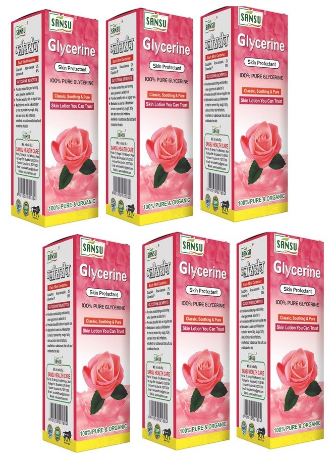 Sansu Glycerin Ayurvedic Natural 50ml (Pack of 6) - Image 1