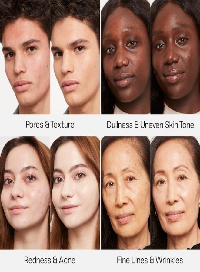 SAIE  Glowy Super Skin Tint Foundation with Hyaluronic Acid , 8 Light Warm Undertones 30ml - Lightweight, Hydrating Coverage - Image 4