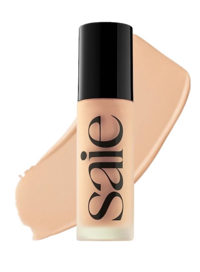SAIE  Glowy Super Skin Tint Foundation with Hyaluronic Acid , 8 Light Warm Undertones 30ml - Lightweight, Hydrating Coverage - Image 1