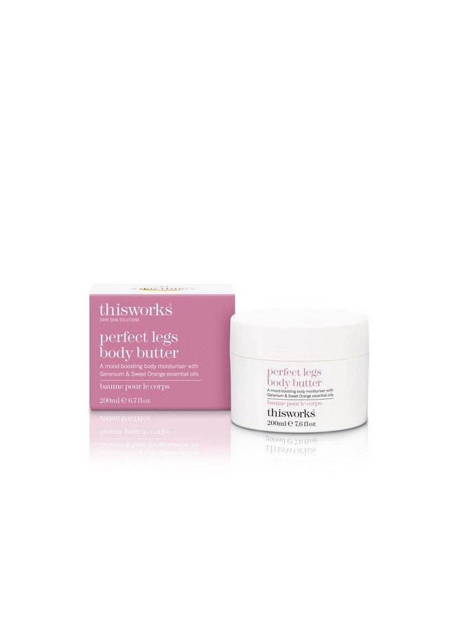 THISWORKS Perfect Legs Body Butter Moisturising Body Cream With Geranium And Sweet Orange Essential Oils Hyaluronic Acid And Shea Butter 200Ml  7.6 Ounce - Image 1