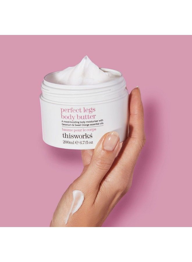 THISWORKS Perfect Legs Body Butter Moisturising Body Cream With Geranium And Sweet Orange Essential Oils Hyaluronic Acid And Shea Butter 200Ml  7.6 Ounce - Image 3