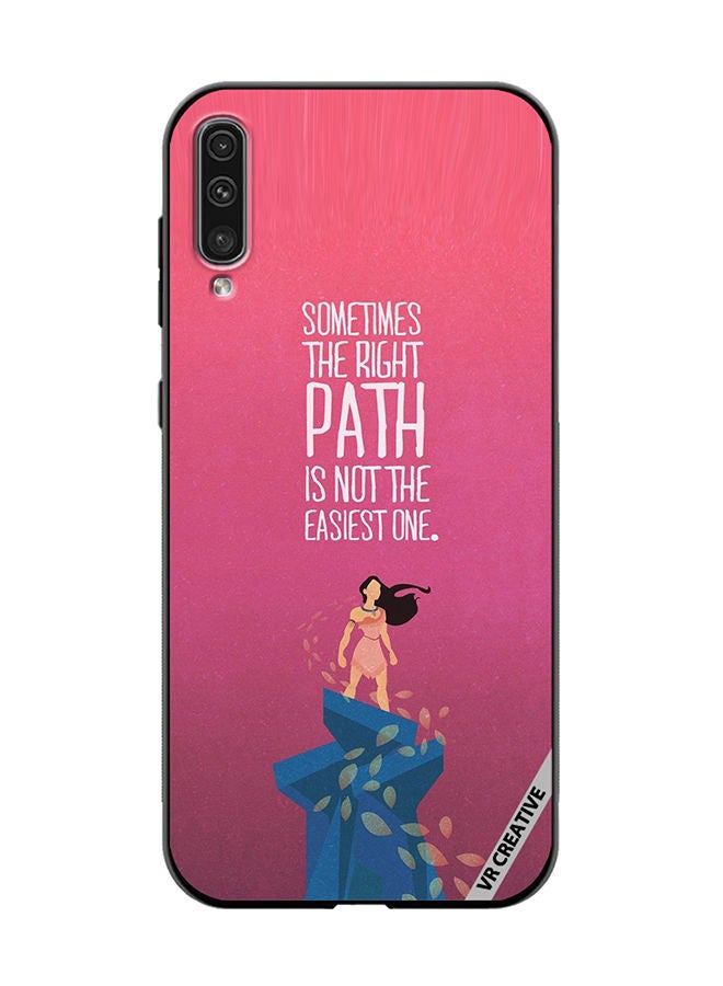 VR CREATIVE Protective Case Cover For Samsung Galaxy A50/A50s Sometimes The Right Path Design Multicolour - Image 1