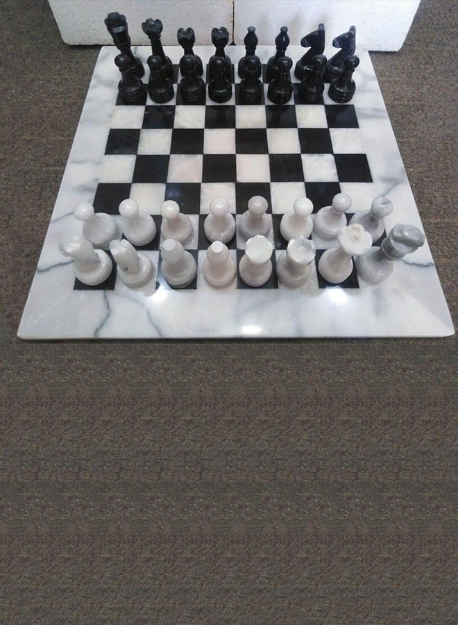 Onyx Marble Chess Set – 12-Inch Handcrafted Chessboard with 2 Color Pieces, Multiple Colors Available - Image 3
