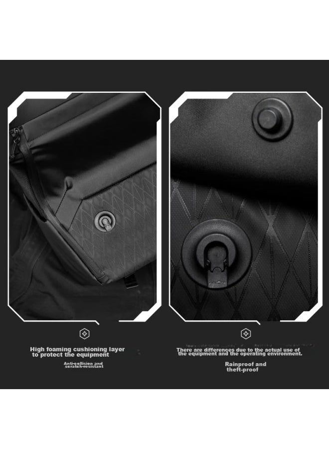 Vsgo Micro High Black Kite Shoulder Bag, Camera Bag, Crossbody Bag, Cycling Commuter Bag, Mirrorless Camera, Lens, Drone Photography Equipment, Digital Storage Bag - Image 3