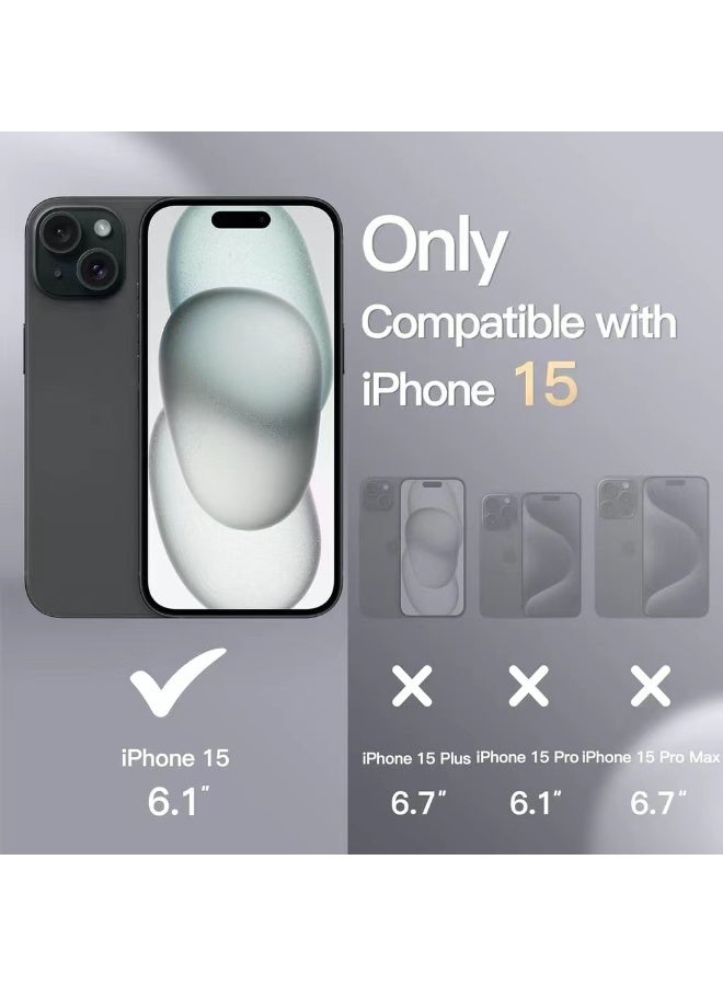 Silicone Case For IPhone 14 15 6.1-Inch Silky-Soft Touch Full-Body Protective Phone Case Shockproof Cover (Black) - Image 2