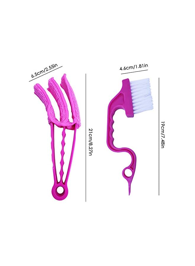 erorex 9 Pack Window Blind Cleaner Tools, 3 Pack Window Blind Duster Brush with 3 Microfiber Removable Sleeves and 3 Pack Track Cleaning Brush Ideal Kit for Shutters Blind Air Conditioner Vent Covers - Image 2