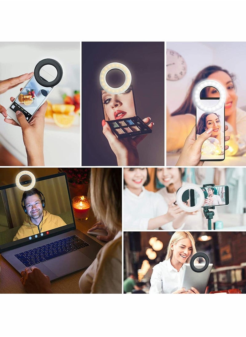 Y&D - Ring Light, Phone Selfie Light LED Mini Circle for Zoom Call, Self Broadcasting, Live Streaming, Online Meeting, Photography - Image 1
