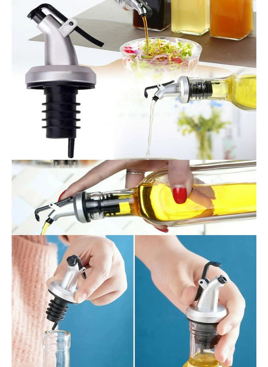 Markafox Covered Drip-Free Oil Stopper Oil Pot Bottle Tip Oil Vinegar Sauce Bowl Drip-Free  - Image 4