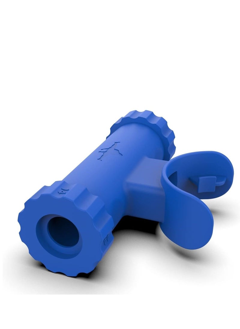 Bas Rutten - Bas Rutten O2 Trainer - Official Workout Device for Respiratory Training and Lung Muscle Fitness - Portable Breathing Mouthpiece for High Altitude and Power Training (Blue) - Image 1