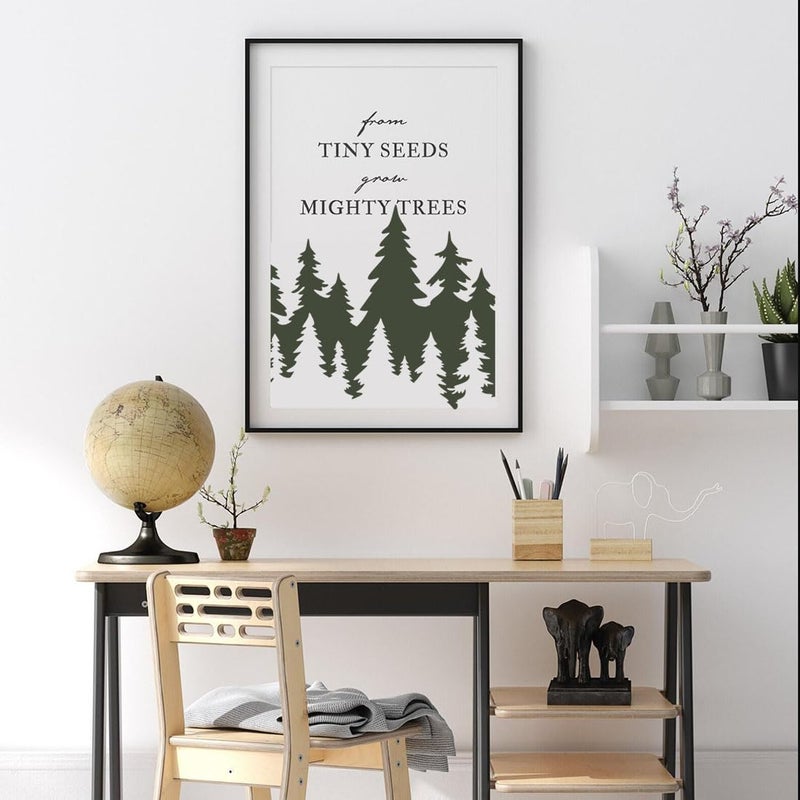zosylley Pine Tree Stencils Tree Stencil Forest Stencil Wood Burning Stencils Patterns Reusable Drawing Templates for Painting on Wood Wall Fabric Furniture - Image 4