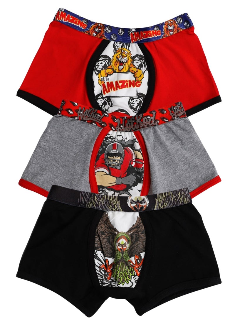 COTTONIL Pack of 3 Cotton Party Boxer For Boys  - Image 2