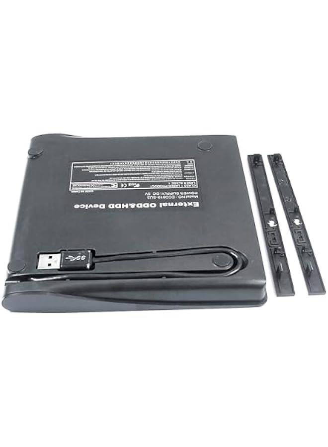 Arabest Super Slim USB 3.0 External Optical Drive Case for Laptops/Desktops - Mounts SATA Drive - Black Kit  - Image 2