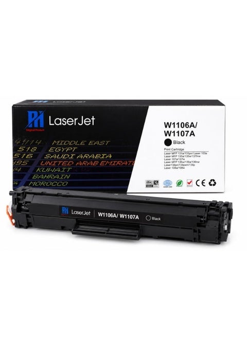 PH 106A/107A Compatible Black Toner Cartridge Replacement for W1106A W1107A – High Yield Laser Printer Toner