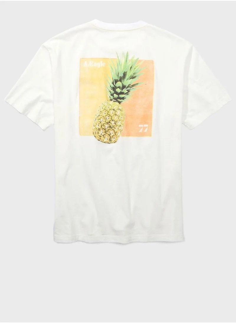 امريكان ايجل Graphic Crew Neck T-Shirt