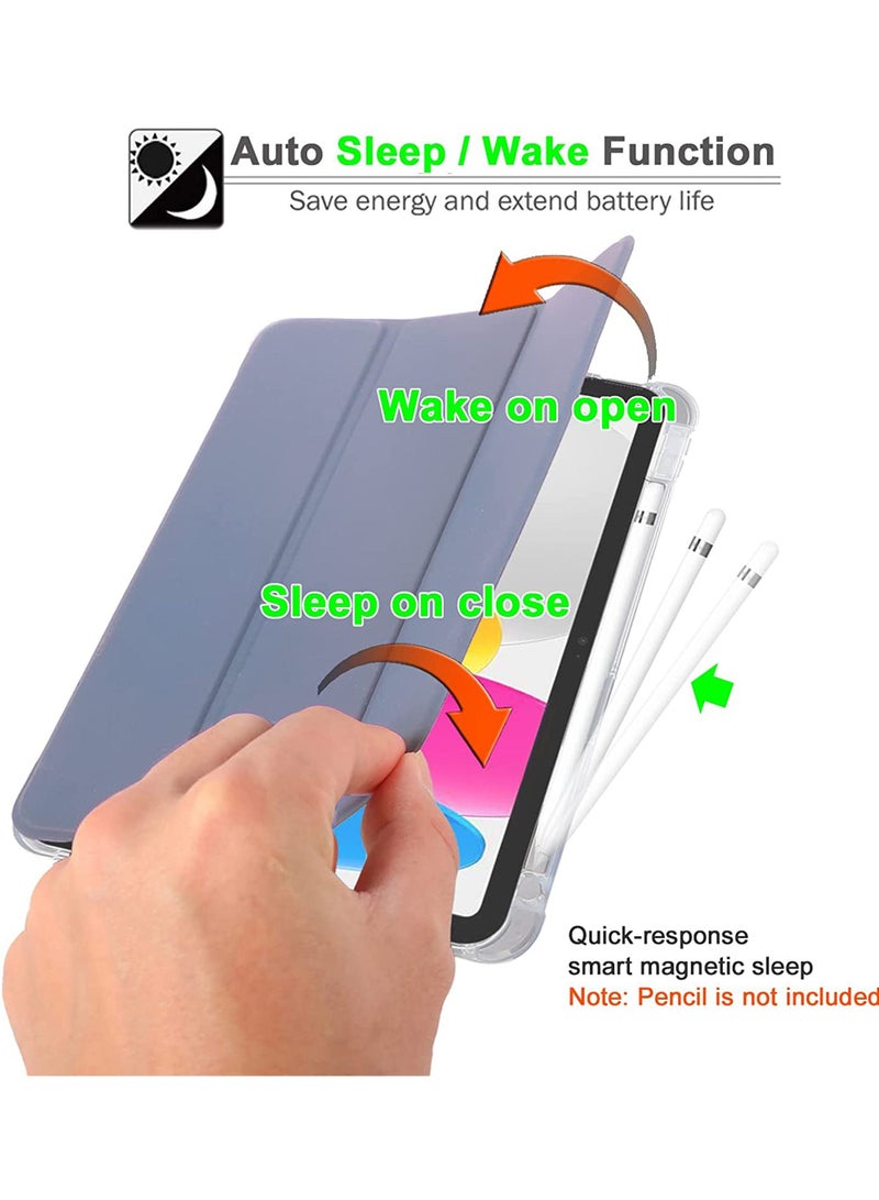 Rock Pow Case for iPad 10th Generation 10.9 Inch 2022 Built-in Pencil Holder Flexible Back Cover, Trifold Stand, Auto Sleep Wake Rebound - Image 5