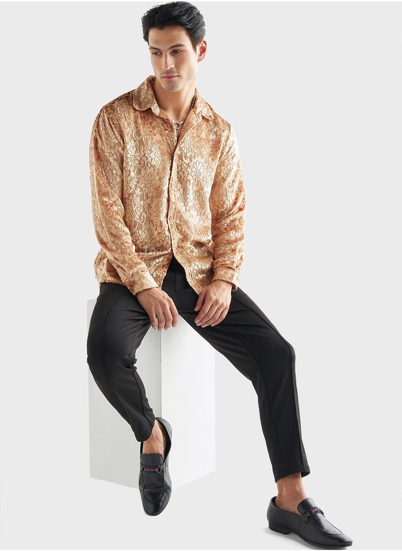 FAV Floral Print Regular Fit  Shirts  - Image 4