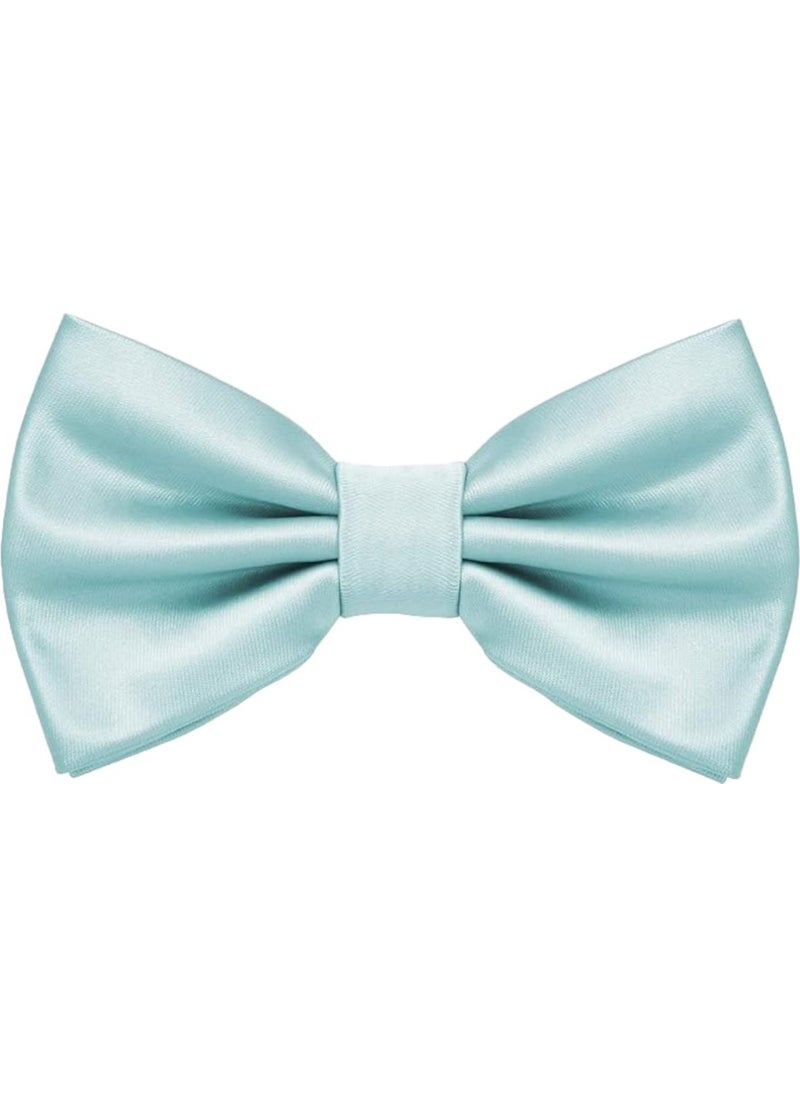 Trenderrs Men's Solid Color Satin Bow Tie  - Image 2