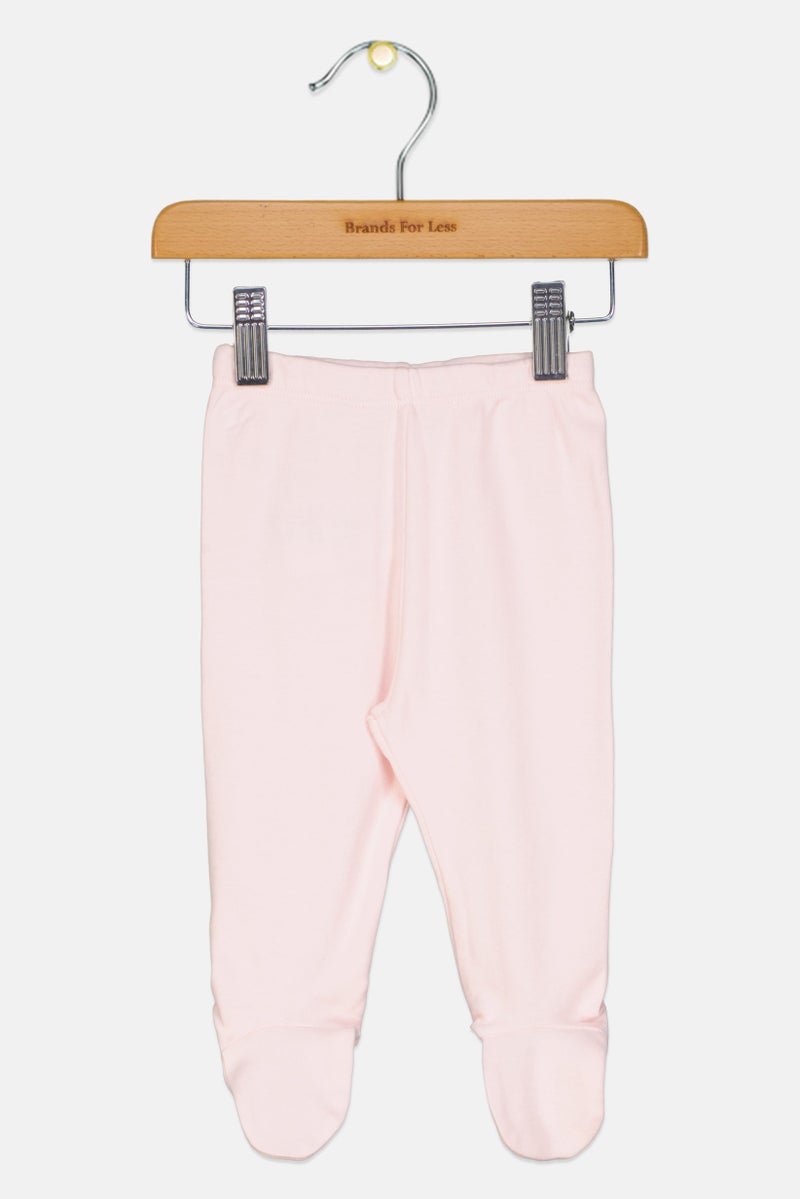 Fox Toddlers Girl Solid Pants, Light Pink  - Image 1