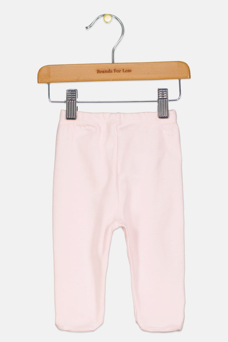 Fox Toddlers Girl Solid Pants, Light Pink  - Image 2